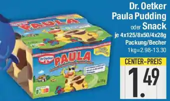 E-Center Dr. Oetker Paula Pudding oder Snack Angebot
