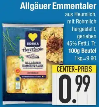E-Center Edeka Herzstücke Allgäuer Emmentaler Angebot