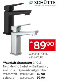 XXXLutz Schütte waschtischarmatur 34016 Angebot