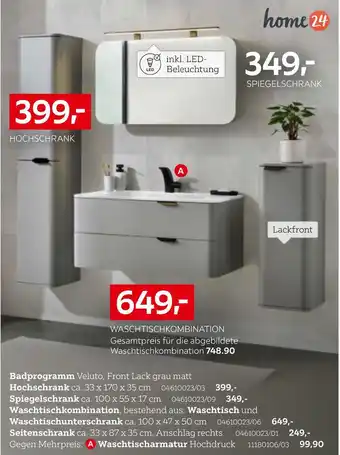 XXXLutz Home 24 badprogramm veluto Angebot