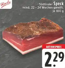 Edeka Recla Südtiroler Speck Angebot