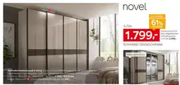 XXXLutz Novel schwebetürenschrank 4-türig Angebot