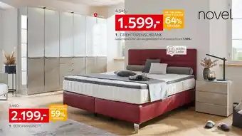 XXXLutz Novel drehtürenschrank 6-türig, boxspringbett oder nachtschrank Angebot