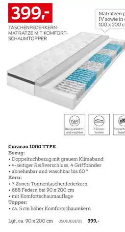 XXXLutz Novel taschenfederkernmatratze curacau 1000 ttfk Angebot