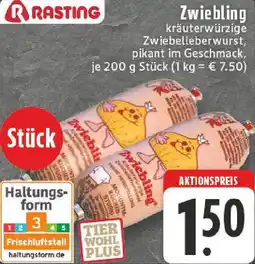 Edeka RASTING Zwiebling Angebot