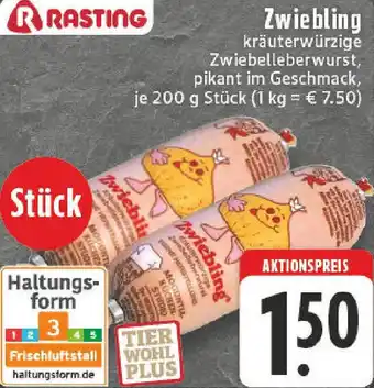 Edeka RASTING Zwiebling Angebot