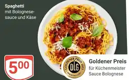 Globus Spaghetti mit bolognesesauce und käse Angebot
