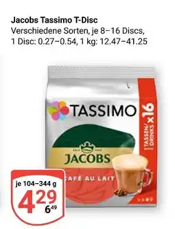 Globus Jacobs tassimo t-disc Angebot