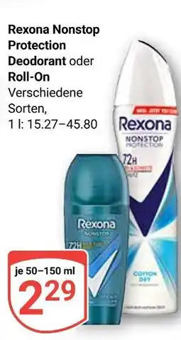 Globus Rexona nonstop protection deodorant Angebot