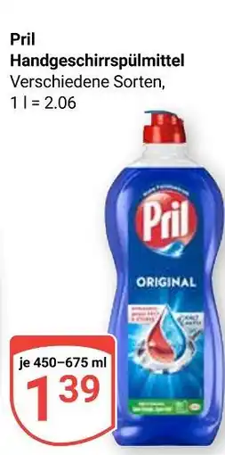Globus Pril handgeschirrspülmittel original Angebot