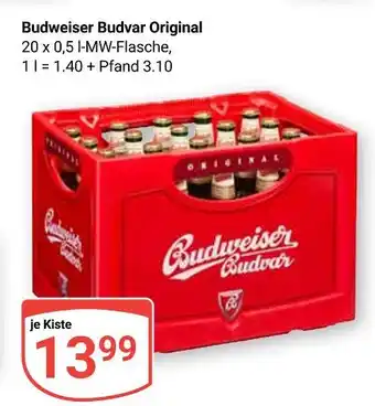 Globus Budweiser budvar original Angebot