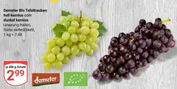 Globus Demeter bio tafeltrauben hell kernlos Angebot