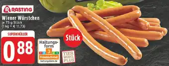 Edeka RASTING Wiener Würstchen Angebot
