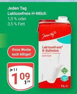 Globus Jeden tag laktosefreie h-milch 1,5 % fett Angebot