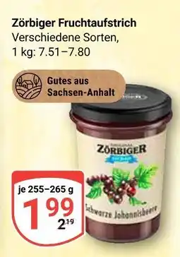 Globus Zörbiger fruchtaufstrich schwarze johannisbeere Angebot