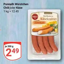 Globus Ponnath würstchen chili Angebot