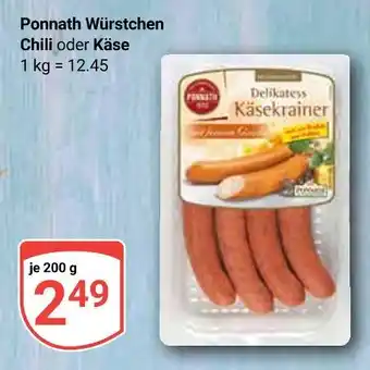 Globus Ponnath würstchen chili Angebot