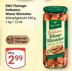 Globus Thüringer delikatess wiener würstchen Angebot