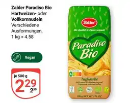 Globus Zabler paradiso bio hartweizennudeln Angebot