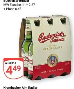 Globus Budweiser budvar budweiser budvar original czech lager Angebot