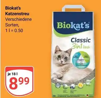Globus Biokat's katzenstreu Angebot