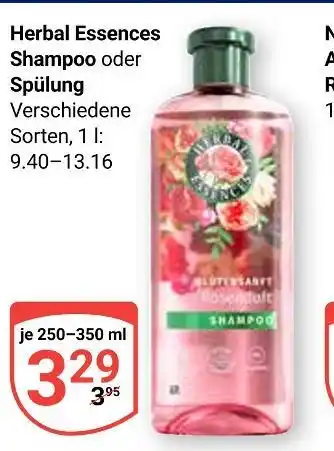Globus Herbal essences shampoo Angebot