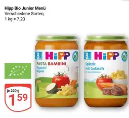 Globus Hipp bio junior menü pasta bambini Angebot