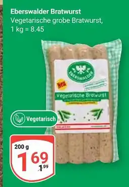 Globus Eberswalder vegetarische bratwurst Angebot