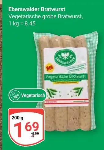 Globus Eberswalder vegetarische bratwurst Angebot