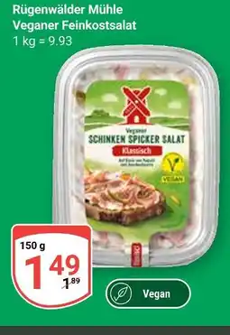 Globus Rügenwalder mühle veganer feinkostsalat Angebot