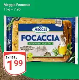 Globus Meggle focaccia rosmarin & meersalz Angebot