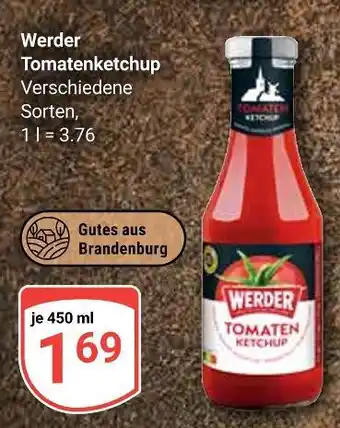 Globus Werder tomatenketchup Angebot