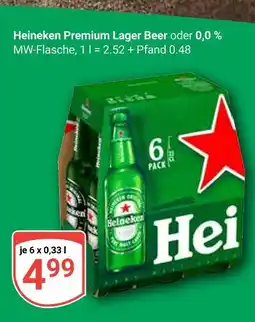 Globus Heineken premium lager beer Angebot