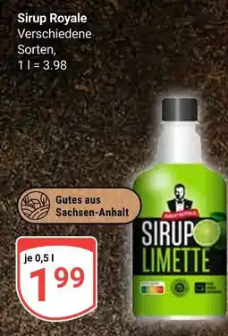 Globus Sirup royale limette Angebot