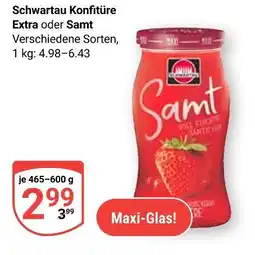 Globus Schwartau konfitüre extra Angebot