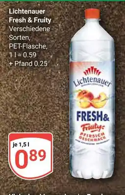 Globus Lichtenauer fresh & fruity Angebot