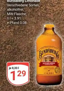 Globus Bundaberg limonade Angebot