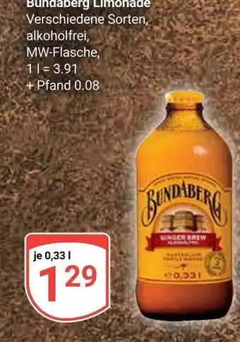 Globus Bundaberg limonade Angebot