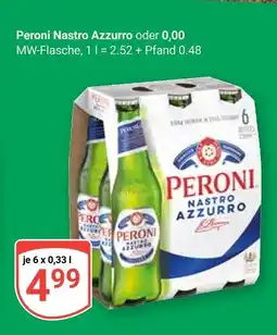 Globus Peroni nastro azzurro oder 0,00 Angebot