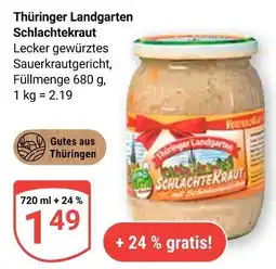 Globus Thüringer landgarten schlachtkraut Angebot