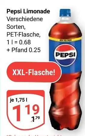 Globus Pepsi pepsi limonade Angebot