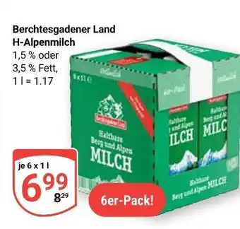 Globus Berchtesgadener land h-alpenmilch 1,5 % fett Angebot