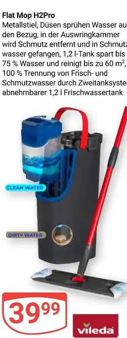 Globus Vileda flat mop h2pro Angebot