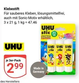 Globus Uhu klebestift Angebot