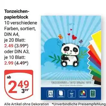 Globus Tonzeichenpapierblock din a4 Angebot