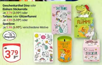 Globus Sheepworld geschenkartikel dino Angebot