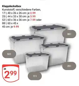 Globus Klappdeckelbox 17 l Angebot