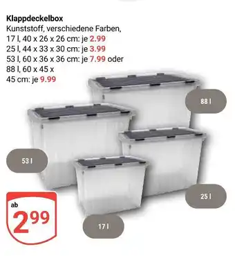 Globus Klappdeckelbox 17 l Angebot
