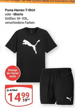 Globus Puma herren-t-shirt oder -shorts Angebot
