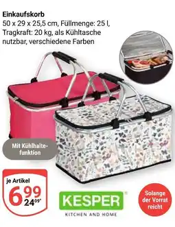 Globus Kesper einkaufskorb Angebot